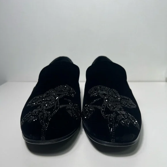 Alexander McQueen AMQ Skull Orchid Velvet Beaded Embroidery  display picture 3